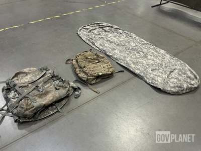 (22) Rucksacks, (18) Field Packs, (5) Bivy Covers, (4) Sleeping Bags & (8) Sacks
