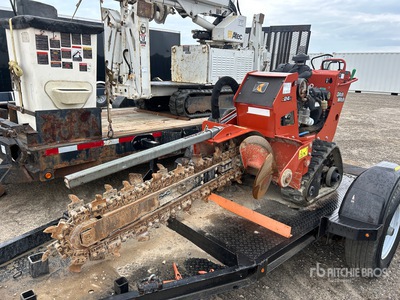 2020 Ditch Witch C24X Walk Behind Sleuvengraver w/ Trailer