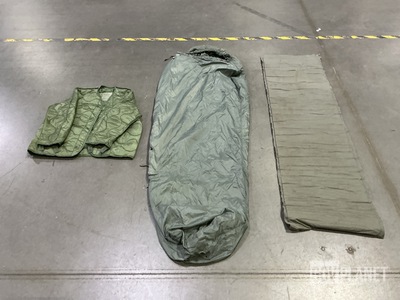 (4) Cold Weather Coat Liners, (37) Self-Inflating Sleeping Mats & Assorted Items