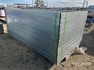 Quantity of (50) Galvanized Temporary Site (Unused)