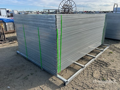 Quantity of (50) Galvanized Temporary Site (Unused)