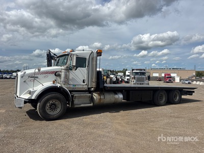 2017 Kenworth T800 6x4 شاحنة سحب مسطحة