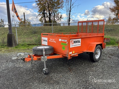 2021 Miska CA58U 8 ft S/A Utility Trailer