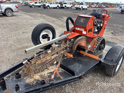 2022 Ditch Witch C24X Walk Behind Trancheuse w/ Trailer