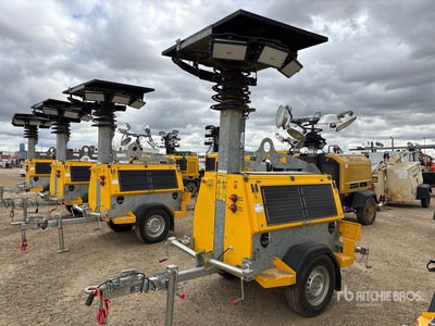 2022 Verdegro HLT-6100 2.4 kW Diesel Hybrid Solar Torre de iluminación (Inoperable)