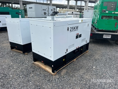 World Class 25 kW Skid-Mounted Generator Set (Unused)