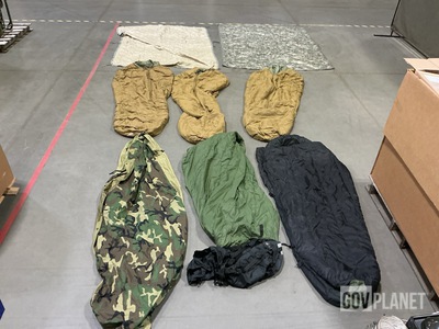 (8) Sleeping Bags, (33) Wet Weather Poncho Liners & Assorted Items