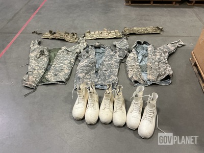 (8) Pairs of Cold Weather Boots, (15) Tactical Assault Panels & Assorted Items