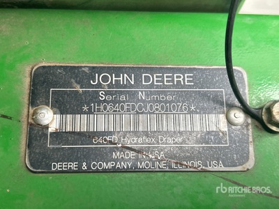 2018 John Deere 640FD 40 ft Hydra Flex Draper Maaikop