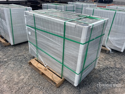 Quantity of (24) 61 in x 32.5 in x 2 in 41 Amp Solar Panels (Unused)