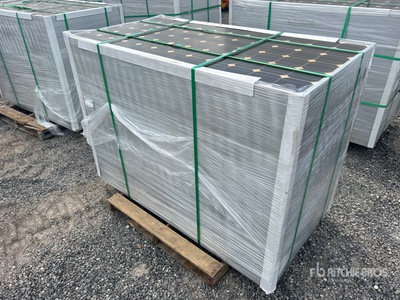 Quantity of (24) 61 in x 32.5 in x 2 in 41 Amp Solar Panels (Unused)