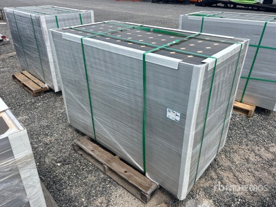Quantity of (24) 61 in x 32.5 in x 2 in 41 Amp Solar Panels (Unused)