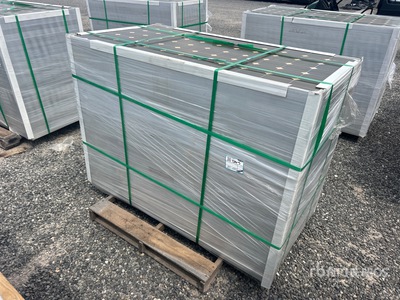 Quantity of (24) 61 in x 32.5 in x 2 in 41 Amp Solar Panels (Unused)
