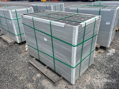 Quantity of (24) 61 in x 32.5 in x 2 in 41 Amp Solar Panels (Unused)