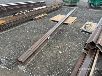 Quantity of (6) 2 in 20 ft 1 in Steel Tubing