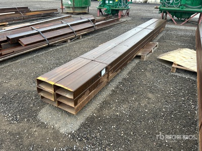 Quantity of (6) 10 in 18 ft 7 in Steel Tubing