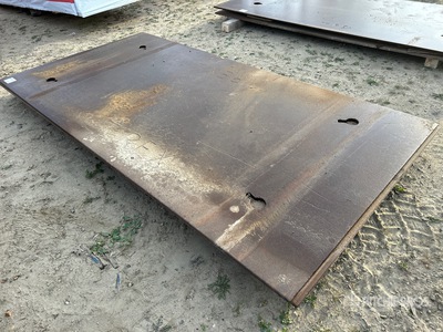 Quantity of (2) 61 in x 121 in (0.75 in Thick) Steel Plates