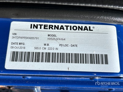 2019 International HX520 6x4 Transfer Set
