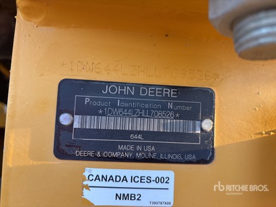 2020 John Deere 644L Wheel Loader