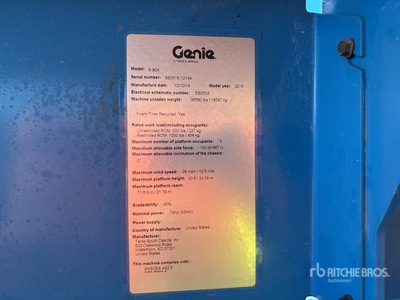 2015 Genie S-80X 4WD Diesel Podnośnik teleskopowy