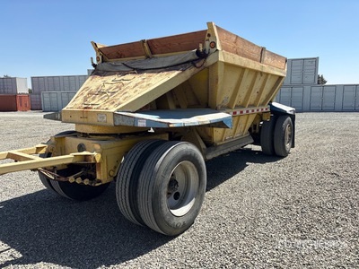 1986 Fruehauf Pup Belly Dump Trailer