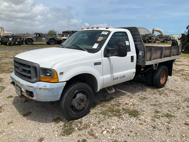 1999 Ford F-450 XL 4x4 Flatbed Truck
