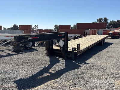 2007 Brock's 38 ft T/A Gooseneck مقطورة معدات