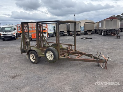 2.4 m S/A Mini Skid Steer And Attachments Utility Trailer