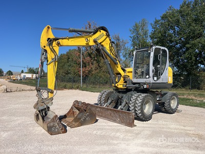 2017 Wacker Neuson EW100 Pelle Sur Pneus Wiel graafmachine