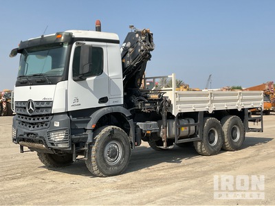 2019 Hiab X-CLX 288 EP-3 5 ton Knuckle Boom on 2019 Mercedes-Benz ACTROS 4048 6x6 Sleeper Ciężarówka z wysięgnikiem