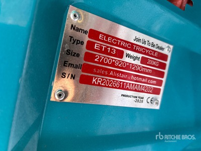 2026 Electric Mini Rower trójkołowy (Unused)