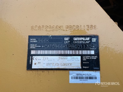 2014 Cat 966 K High Lift Wheel Loader