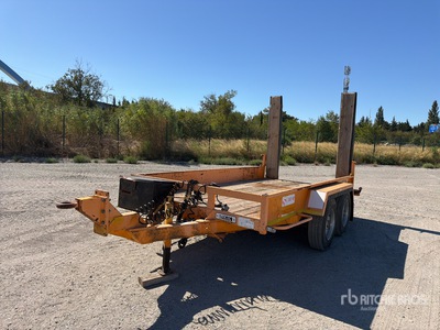2014 GOURDON PE6000 4340 kg 4 m T/A Remorque Plateau 2 Essieux مقطورة مسطحة