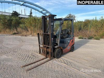 2020 Toyota 8FGF15 1500 kg Chariot Elevateur Forklift (Inoperable)
