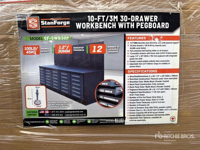 StanForge SWB30P 10 ft Steel Workbench (Unused)