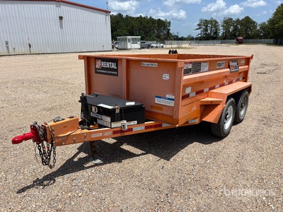 2021 Pratt EZD11762 10 ft T/A Dump Utility Trailer