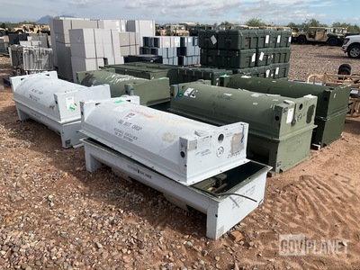 (5) 8115CON019-1 Metal Storage Containers