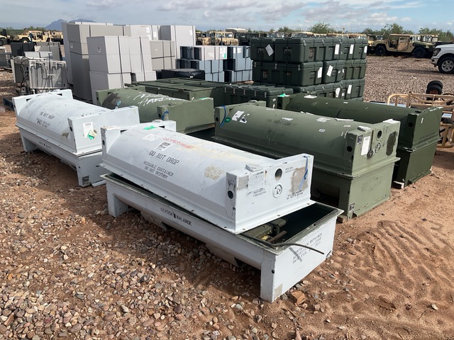 (5) 8115CON019-1 Metal Storage Containers