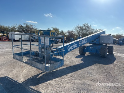 2016 Genie S-80X 4WD Diesel Telescopic Boom Lift