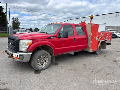 2011 Ford F-350 4x4 Crew Cab Utility Truck