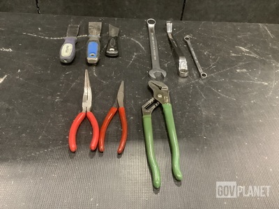 (1,321) Assorted Wrenches, (186) Assorted Pliers & Assorted Items