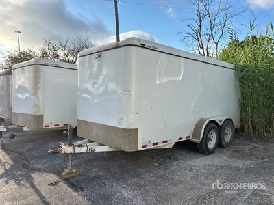 2015 CM 16 ft T/A Enclosed Trailer
