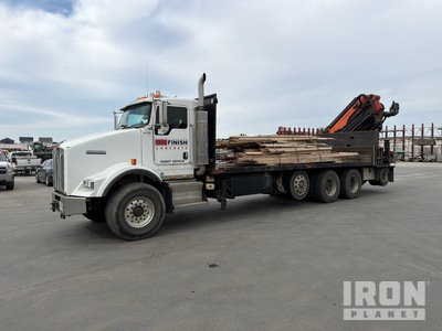 2005 Palfinger PK40002 28330 lb Knuckle Boom on 2006 Kenworth T800 10x4 Palfinger Crane Model PK4002D Pritschenwagen mit Kran