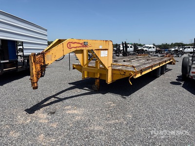 1999 Belshe DT-235 25 ft T/A Gooseneck Equipment Trailer
