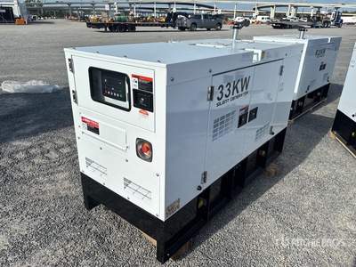 Silent Generator 33 kW Skid-Mounted Generator Set (Unused)