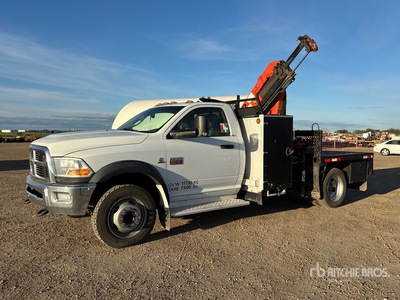 2005 Palfinger PK6001 Knuckle Boom on 2011 Ram 5500 4x4 Boom Truck
