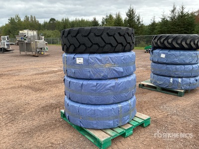 Quantity of (4) 370/75-28 Tires (Unused) - Fits Telehandler