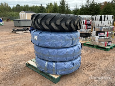 Quantity of (4) 14.00-24TG Tires (Unused) - Fits Telehandler