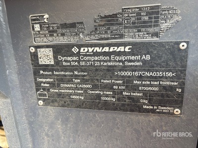 2023 Dynapac CA2500D Compacteur à tambour lisse