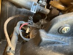 Engine with A/C Compressor